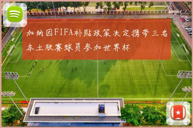 加纳因FIFA补贴政策决定携带三名本土联赛球员参加世界杯