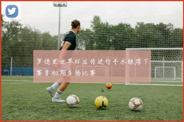 罗德里世界杯后将进行手术缺席下赛季初期多场比赛